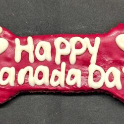 Canada Day Bone APPLE bone (2 Cookies)